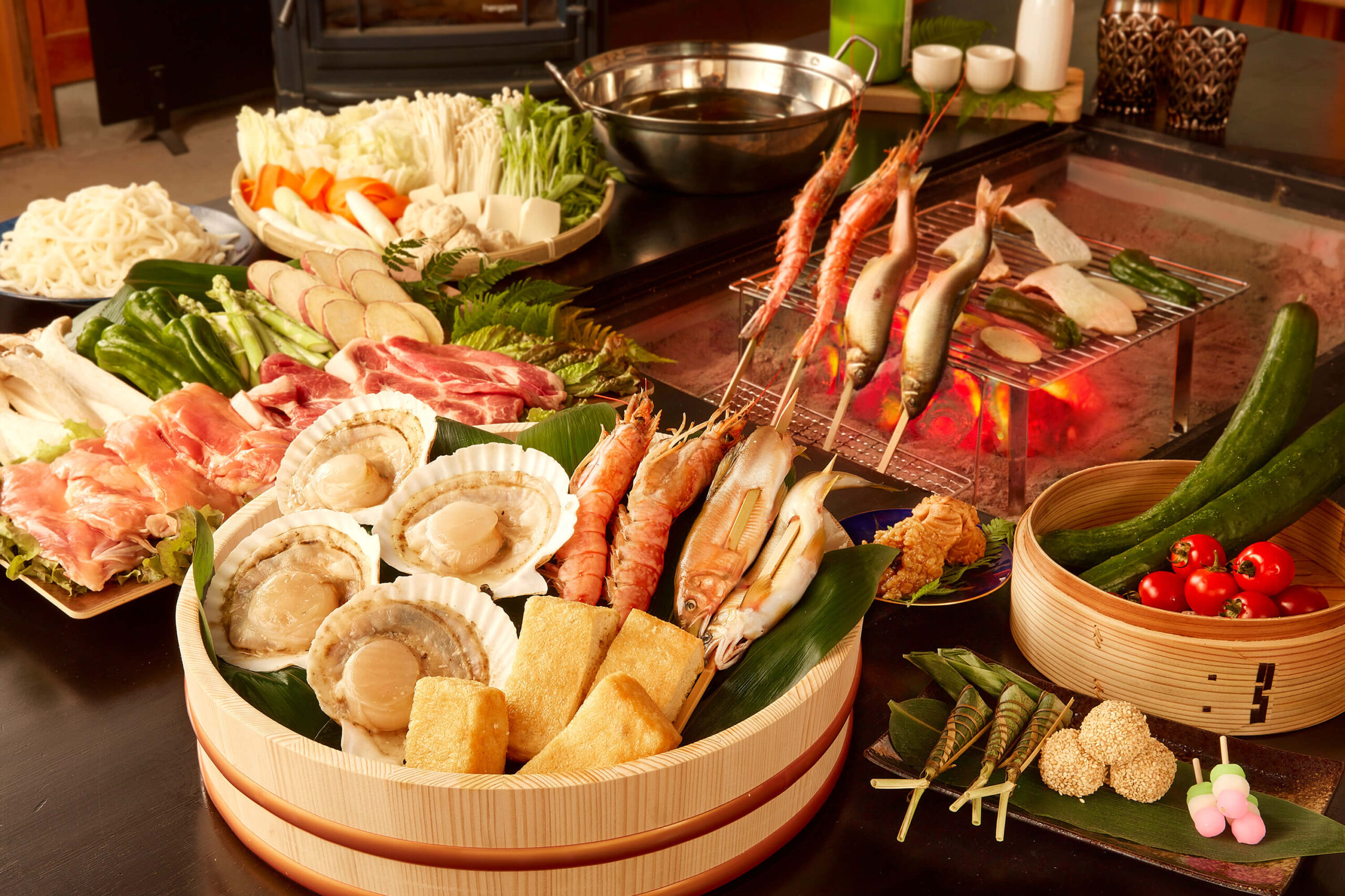 Dinner(Japanese hearth)